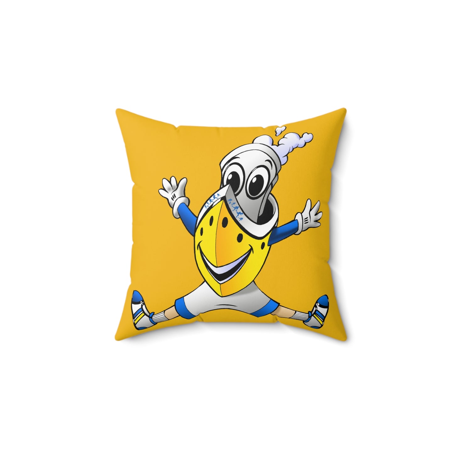 Official BUDDY CRUISE Spun Polyester Square Pillow in Buddy Yellow