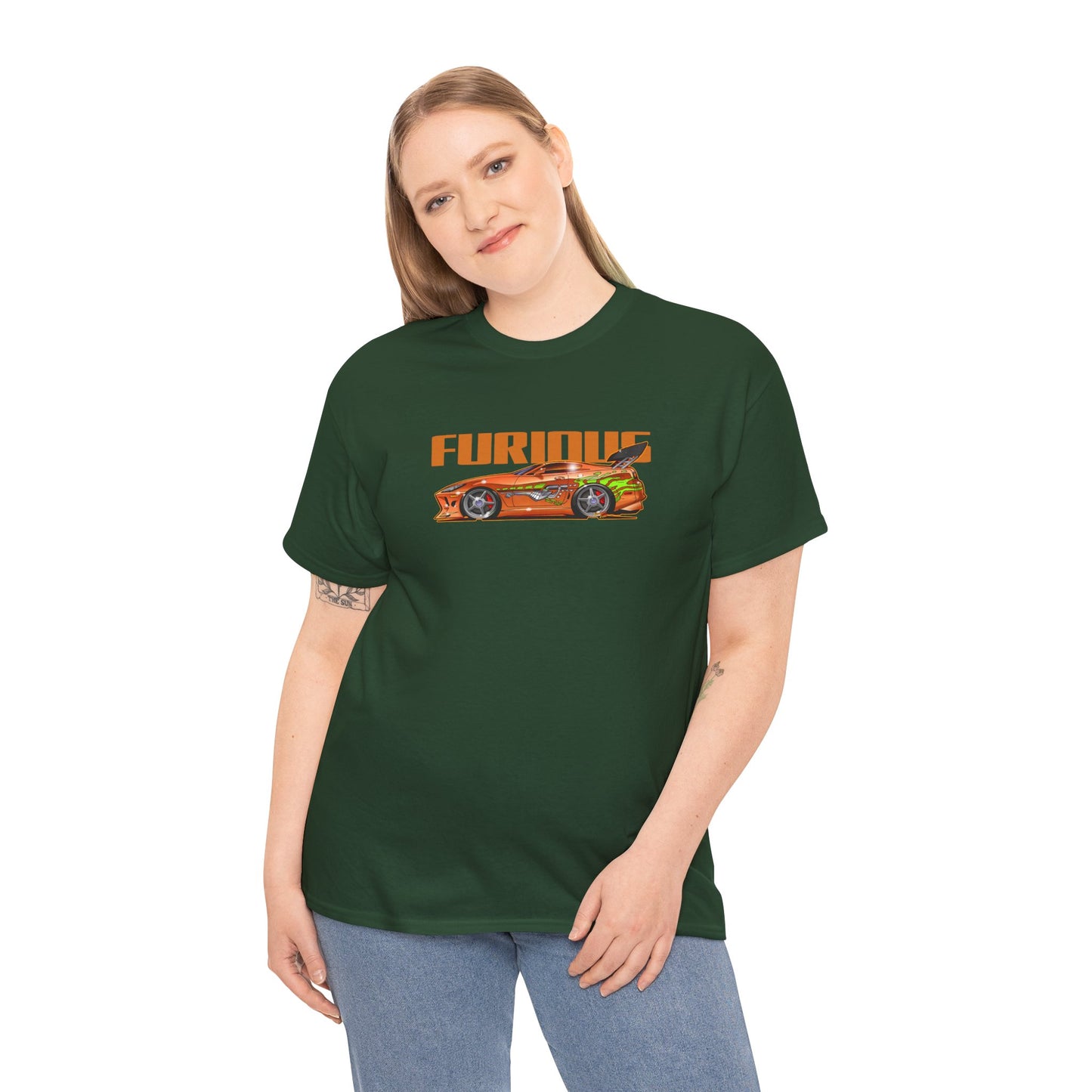 FAST & FURIOUS 1994 TOYOTA SUPRA MK IV Fireball Art Tee Shirt - Multiple Sizes