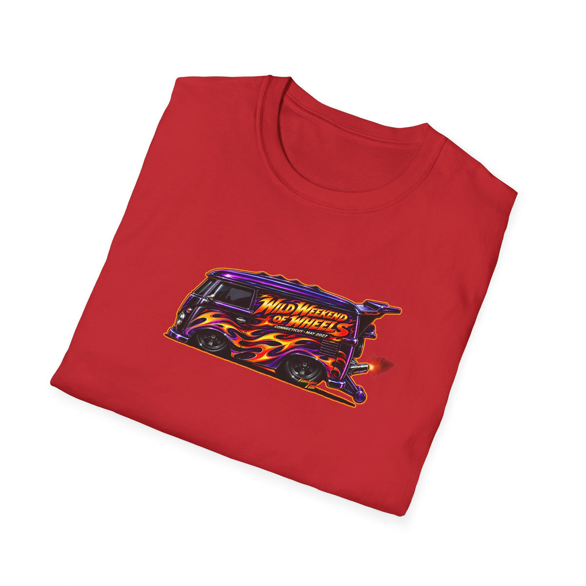 HOT WHEELS Kombi Bus Collectible Fireball Art TeeShirt
