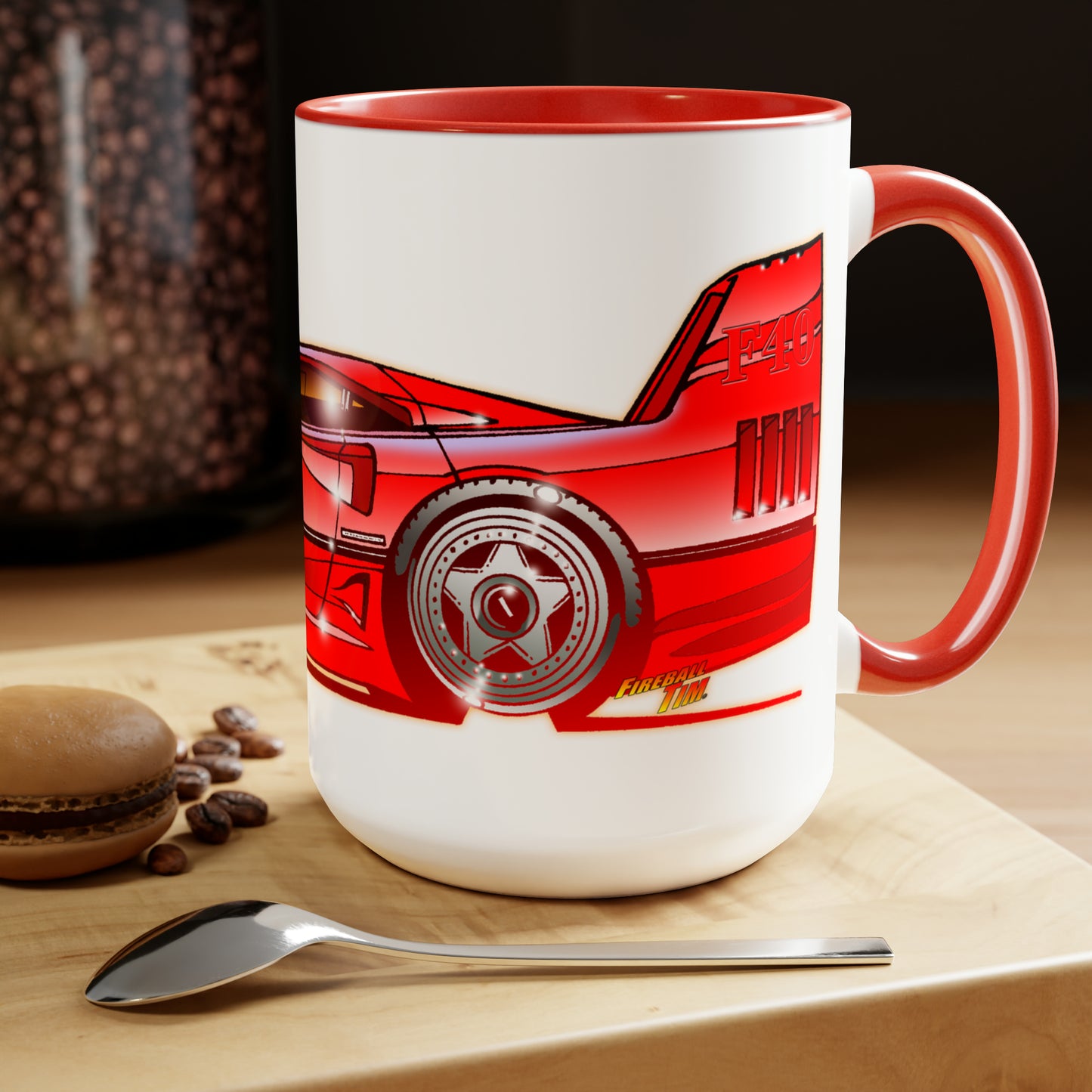 FERRARI F40 Supercar Coffee Mug 15oz