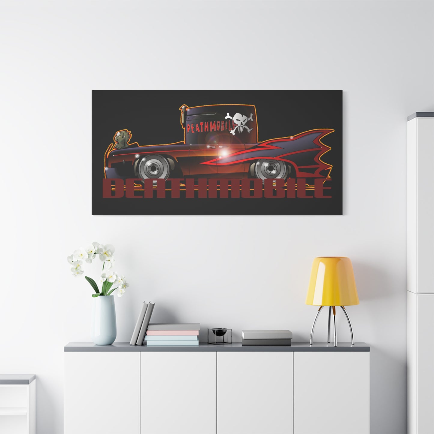ANIMAL HOUSE DEATHMOBILE Fireball Art Canvas Wall Print