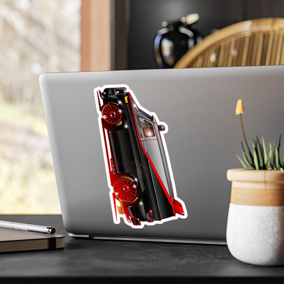 ATEAM VAN Collectible Fireball Art Stickers in 4 Sizes