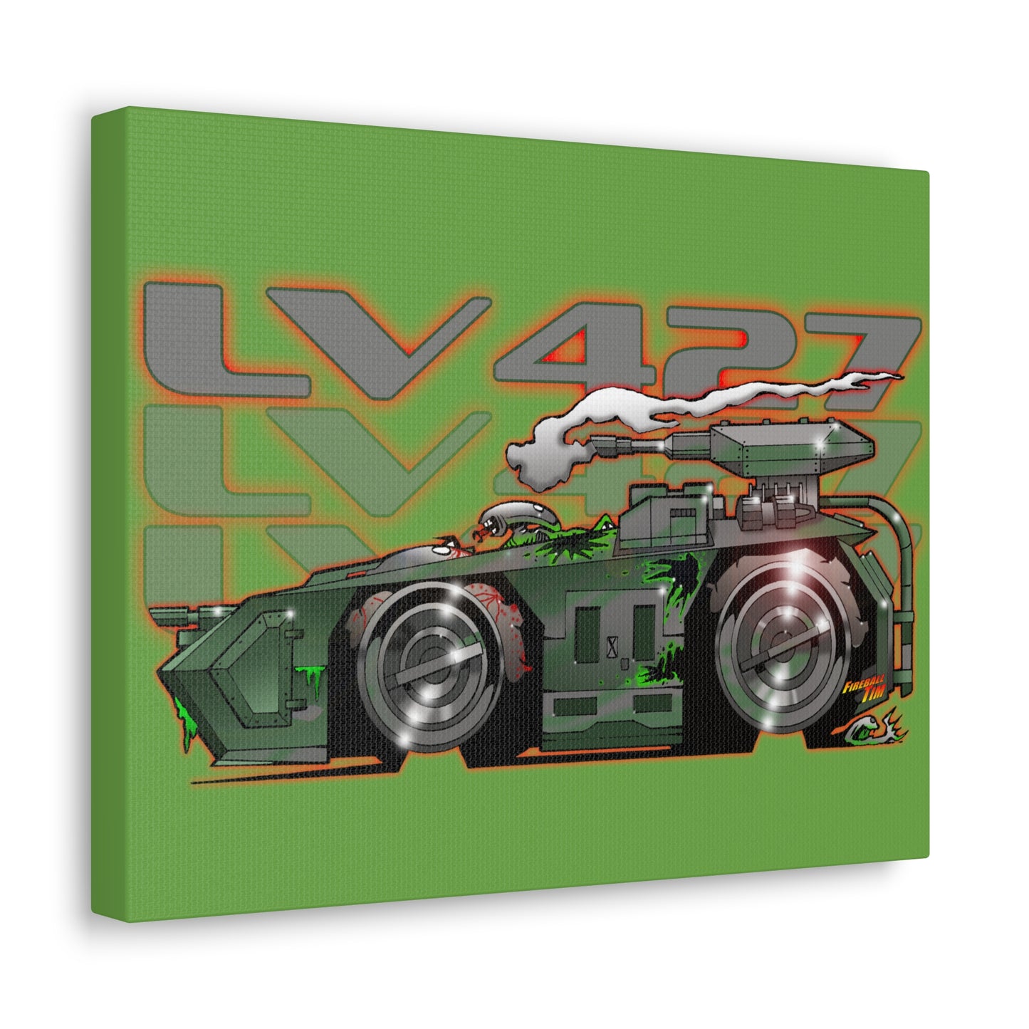 ALIENS LV427 APC Tank Movie Car Canvas Gallery Art Print 11x14