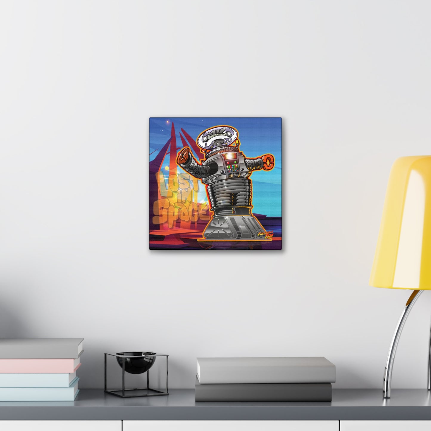 LOST in SPACE DANGER TV Robot Canvas Art Print - 2 Sizes