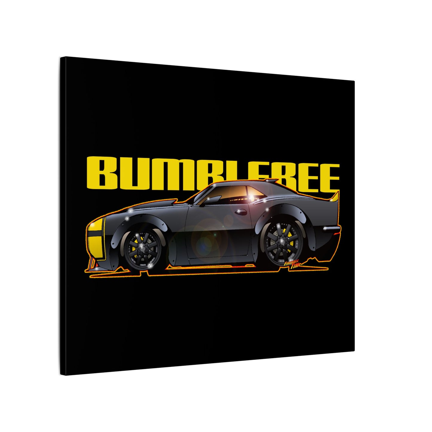 TRANSFORMERS BUMBLEBEE 1967 Camaro Fireball Art Canvas Print