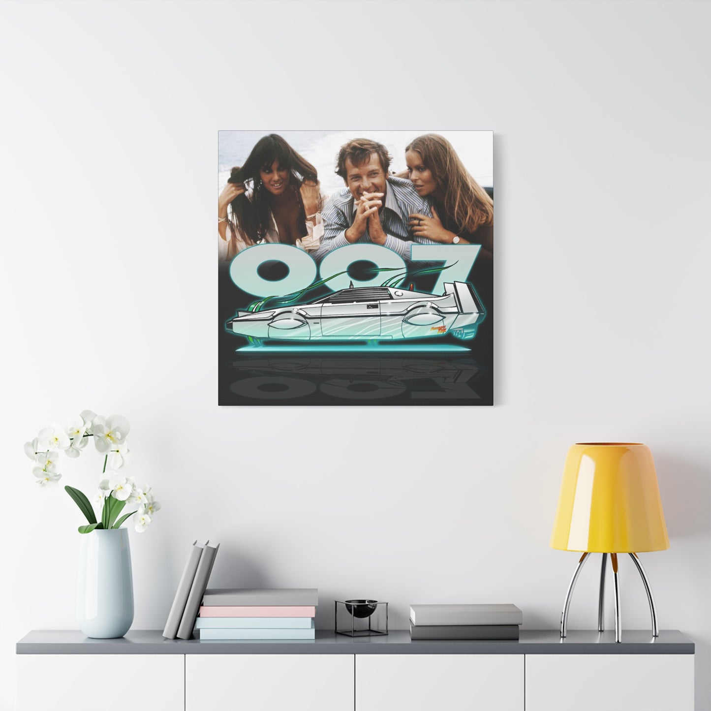 LOTUS SUBMARINE James Bond Fireball Art Canvas Print