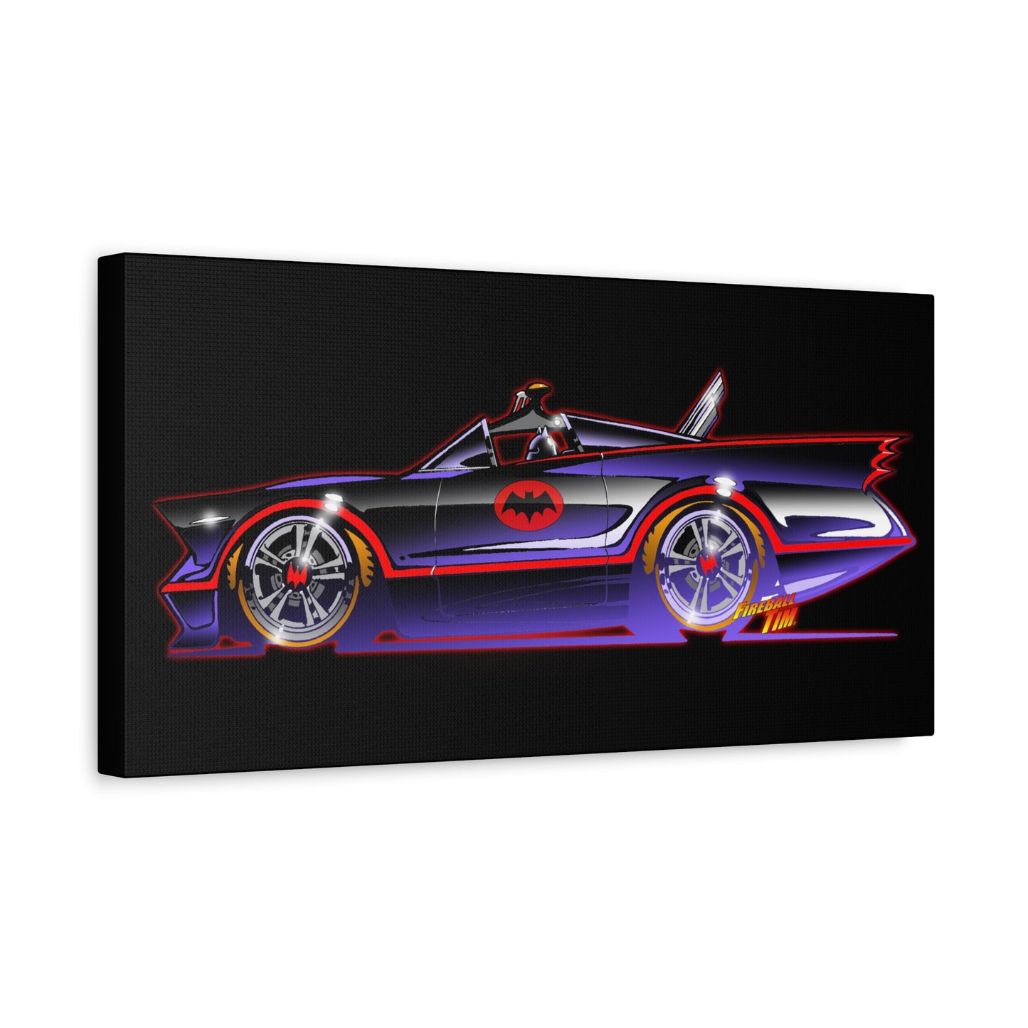 BATMOBILE 1966 BATMAN TV Car Canvas Art Print 11x14