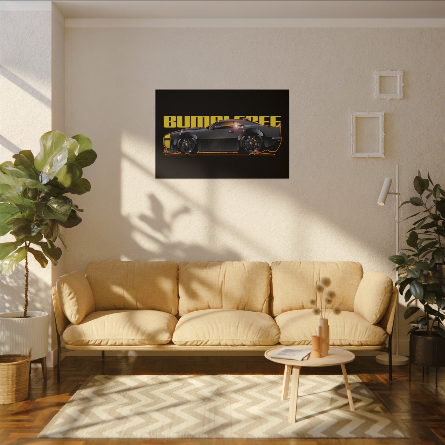 TRANSFORMERS BUMBLEBEE 1967 Camaro Fireball Art Canvas Print