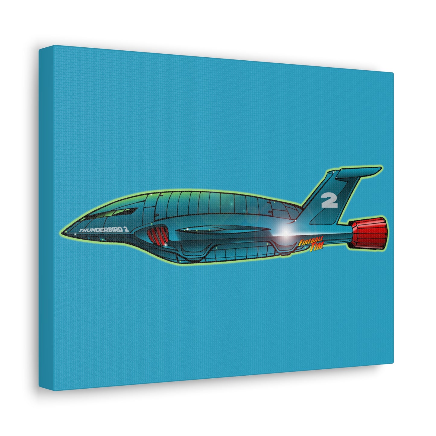 THUNDERBIRD 2 Spaceship Canvas Gallery Art Print 11x14