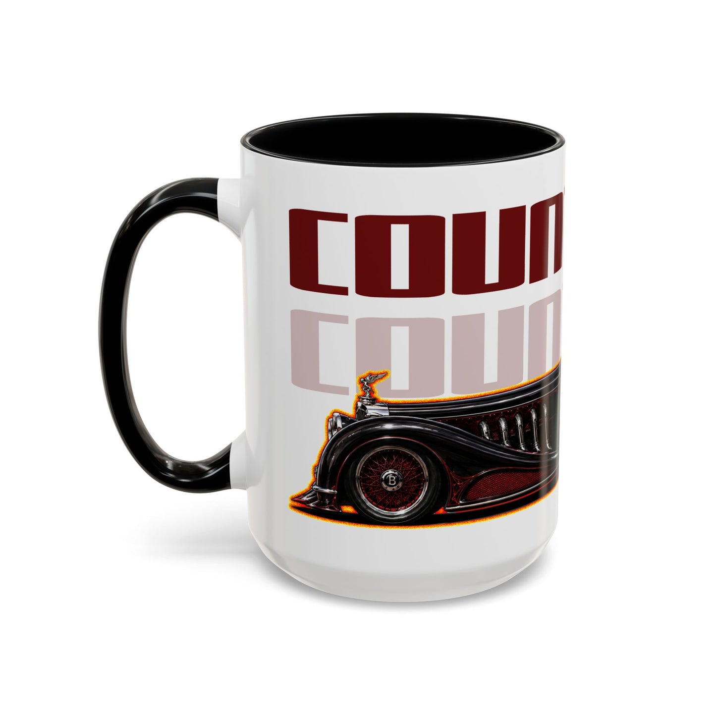 MONSTER MACHINES Vampiress Countessa Halloween Collectible Fireball Art Coffee Mug - 2 Sizes