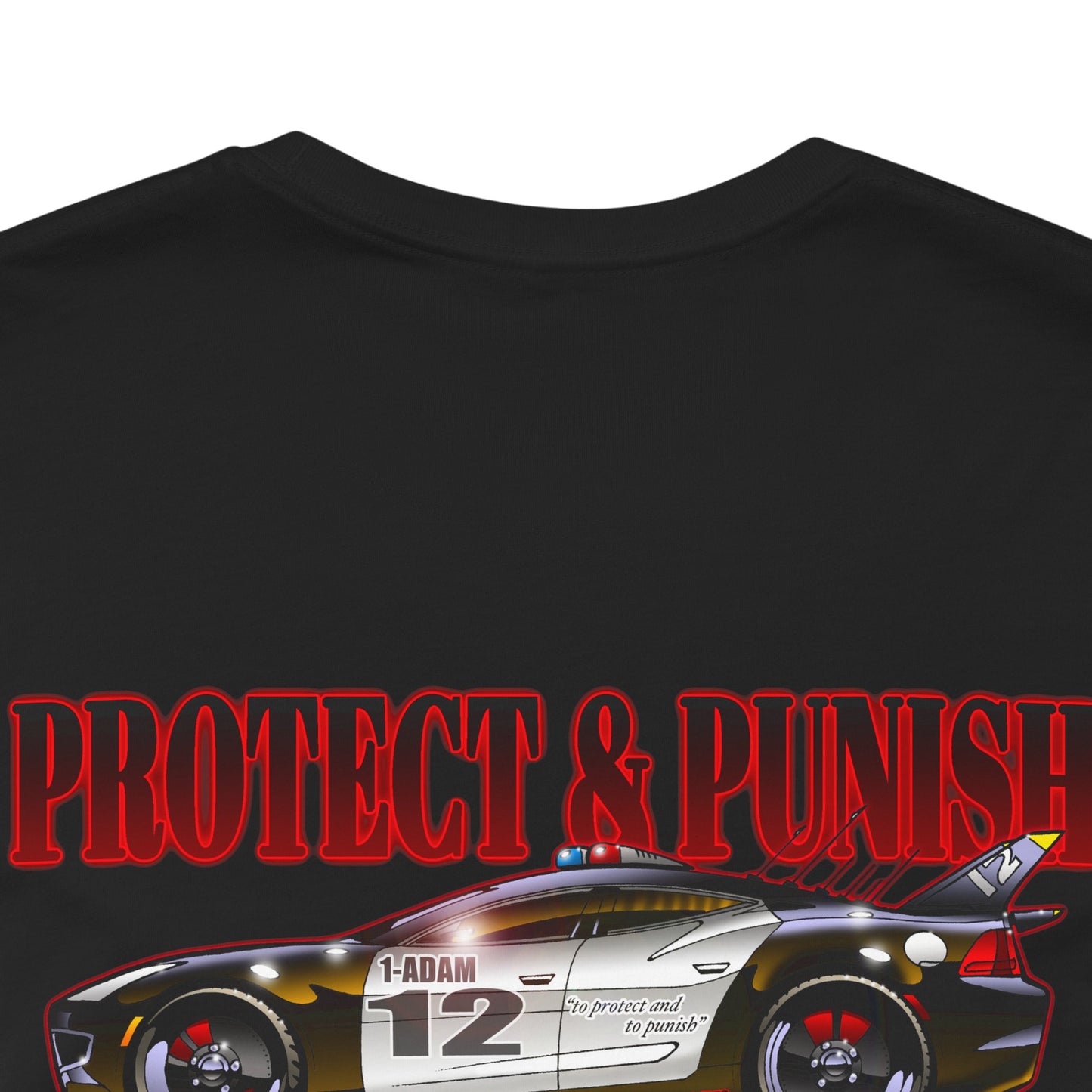 ADAM 12 PROTECT & PUNISH Fisker Police Car Concept Art Short Sleeve Tee 7 Colors