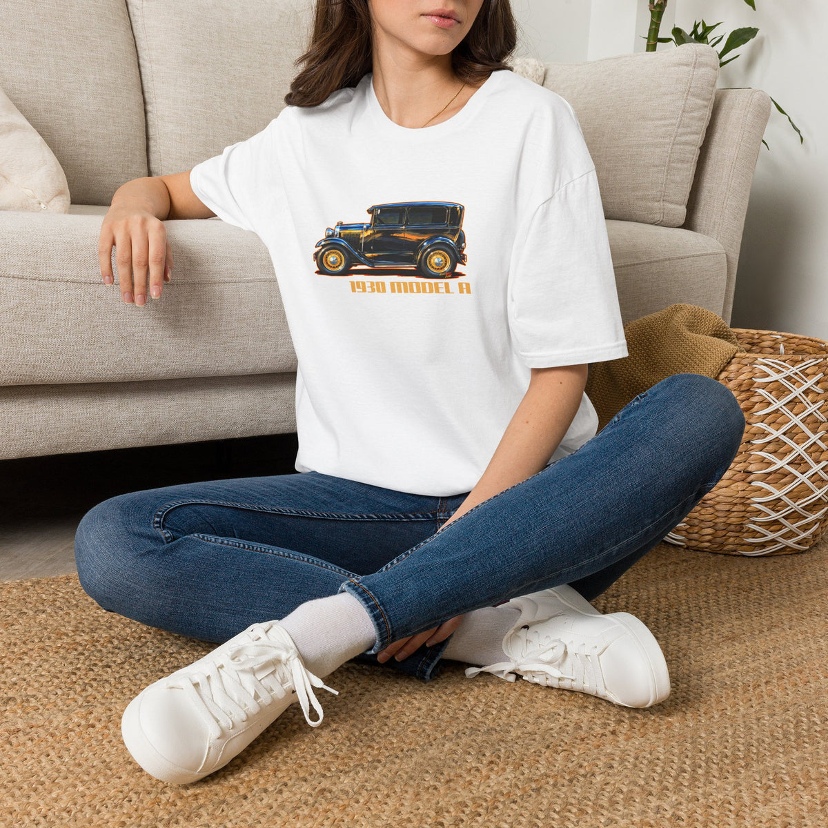 FORD MODEL A 1930 Vintage Collectible Fireball Art TeeShirt