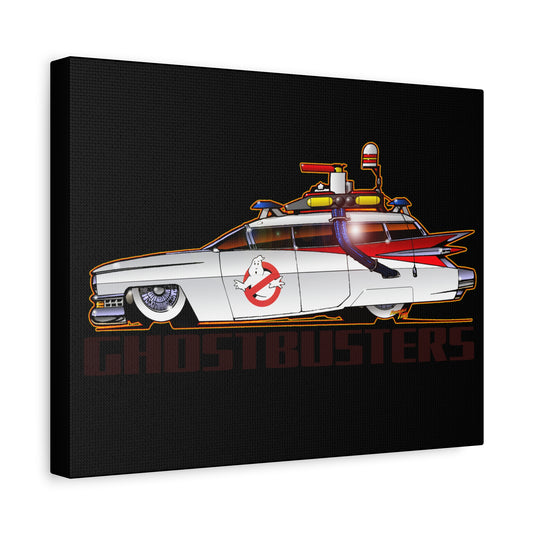 GHOSTBUSTERS ECTO 1 Cadillac Ambulance Canvas Art Wall Print 11x14