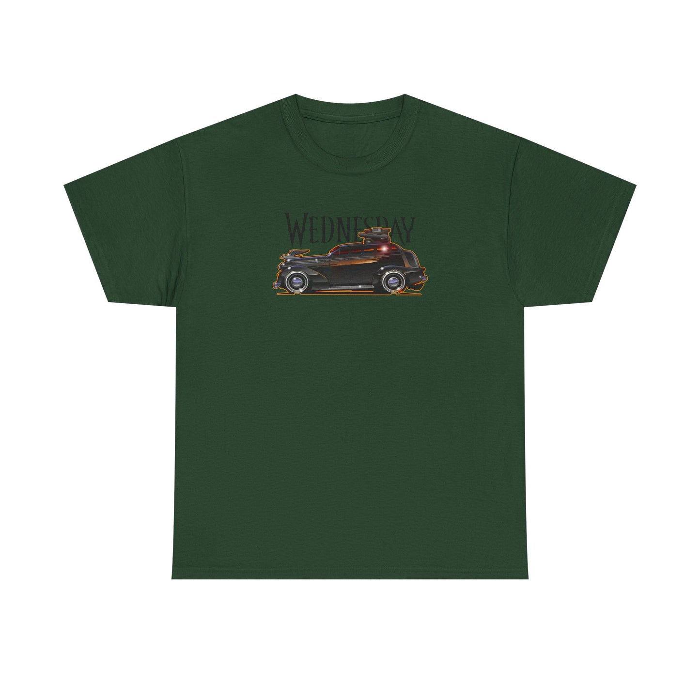 WEDNESDAY TV SHOW PONTIAC LIMO Heavy Cotton Tee Shirt - Multiple Colors