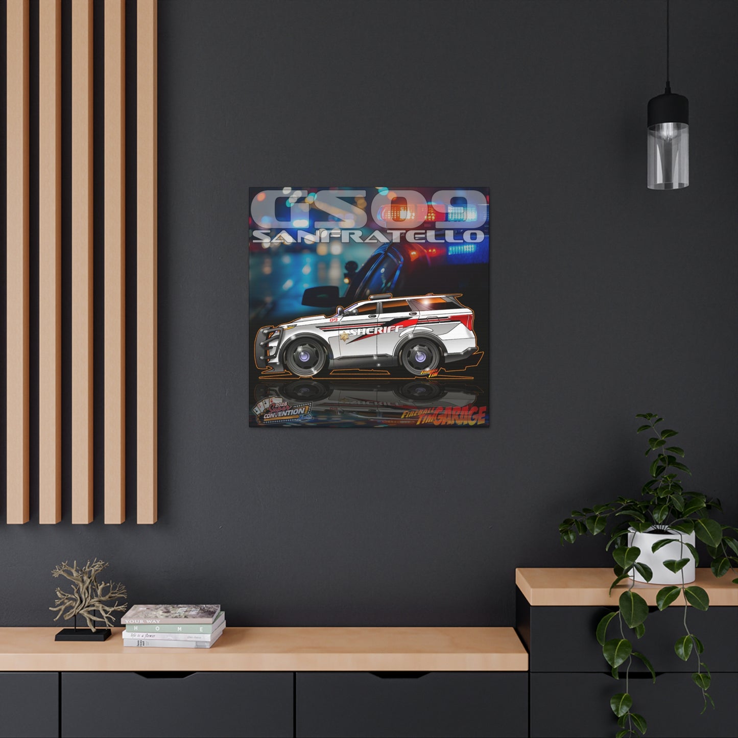 FORD EXPLORER POLICE CRUISER Sanfrantello 09 Tribute Concept Art MASTERPRINT 3 Sizes