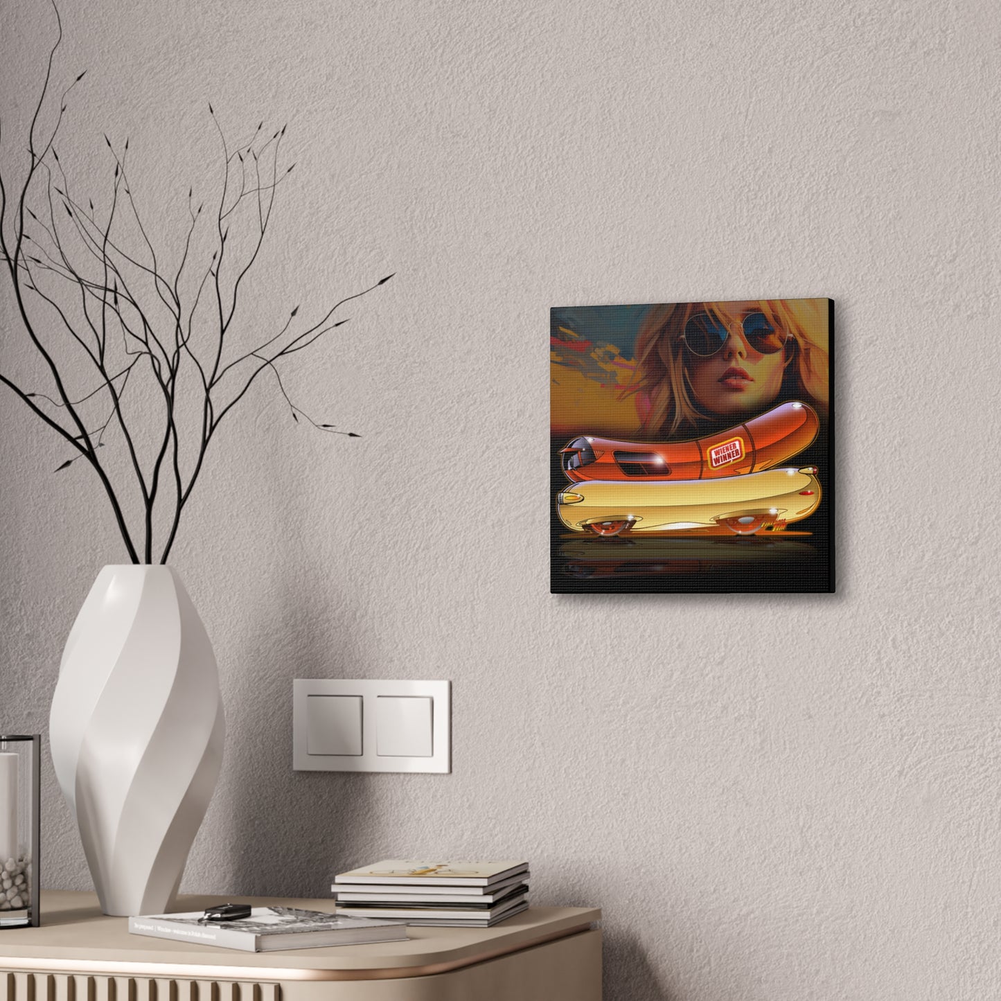 OSCAR MAYER WIENERMOBILE Fireball Canvas Art Wall Print - 11x14