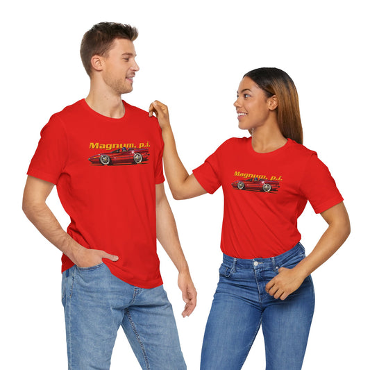 Concept Art Tee - MAGNUM PI FERRARI 308 GTS - Unisex Jersey