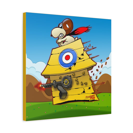 SNOOPY DOGHOUSE DOGFIGHT Collectible Canvas Print 3 Sizes