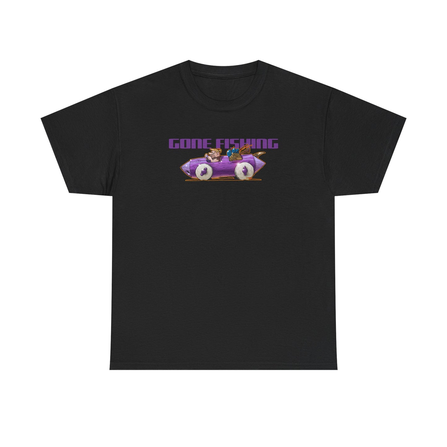 FLINSTONES BARNEY RUBBLE Gone Fishing Fireball Tee Shirt - Multiple Colors