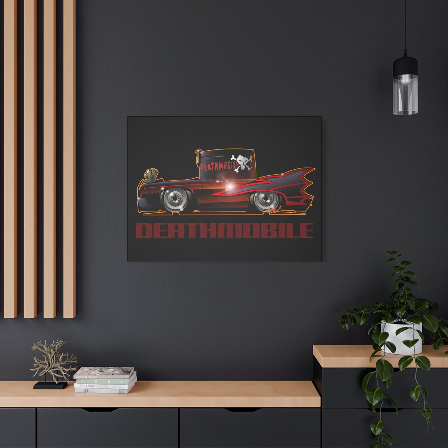 ANIMAL HOUSE DEATHMOBILE Fireball Art Canvas Wall Print