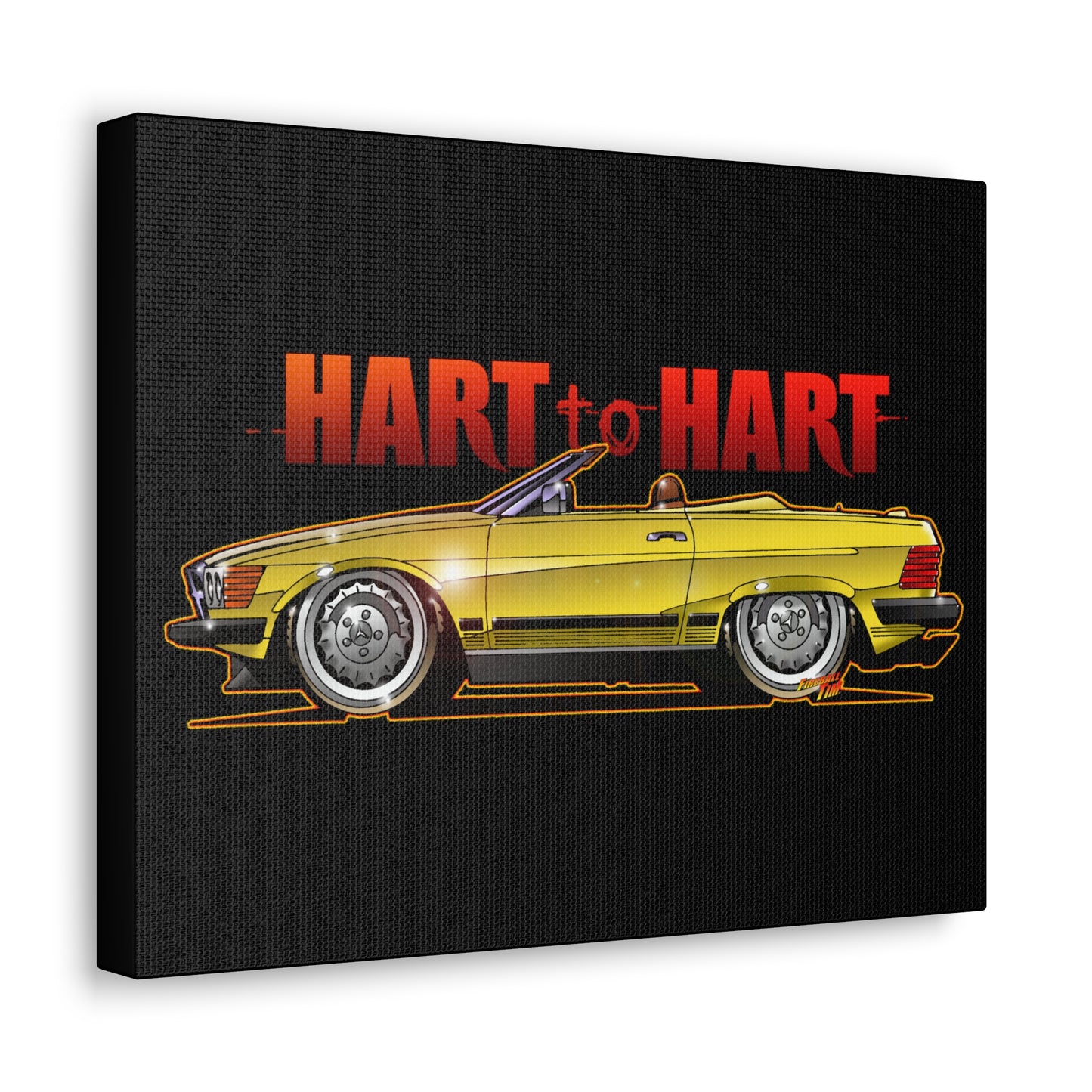 HART to HART TV Show Mercedes 450SL Concept Art Canvas Print 11x14