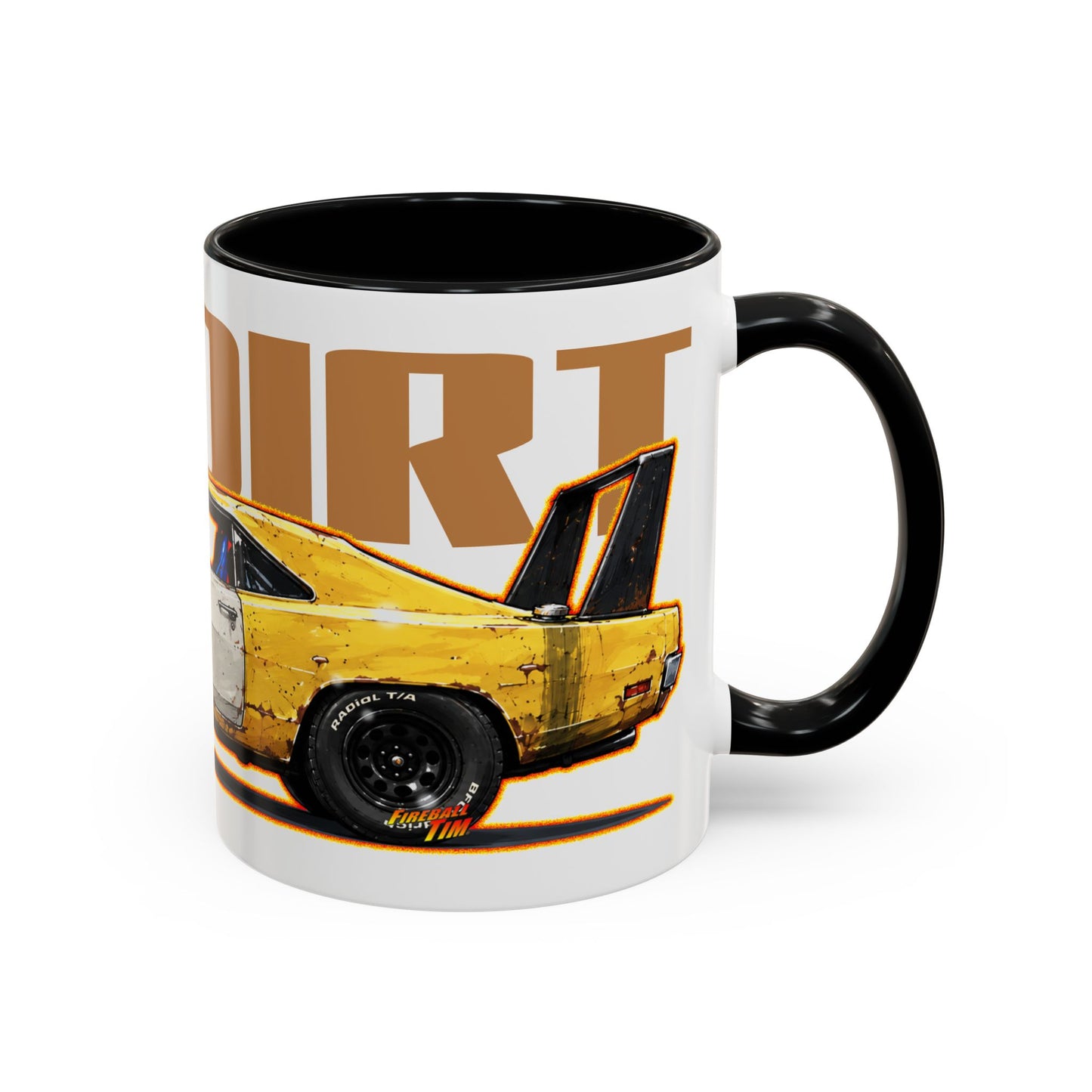 JOE DIRT 1969 Dodge Charger Daytona Collectible Fireball Art Coffee Mug - 2 Sizes