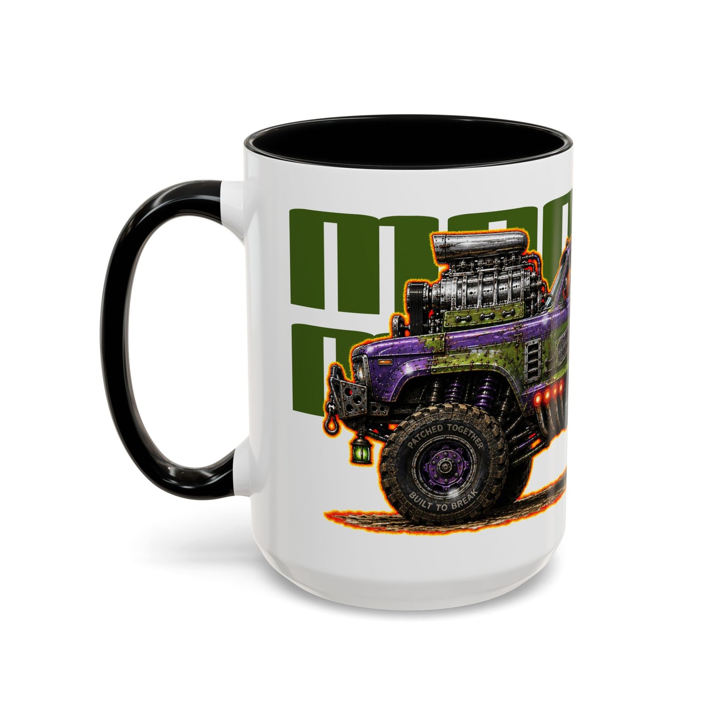 HALLOWEEN MONSTER MACHINES Frankenstein Collectible Fireball Art Coffee Mug - 2 Sizes