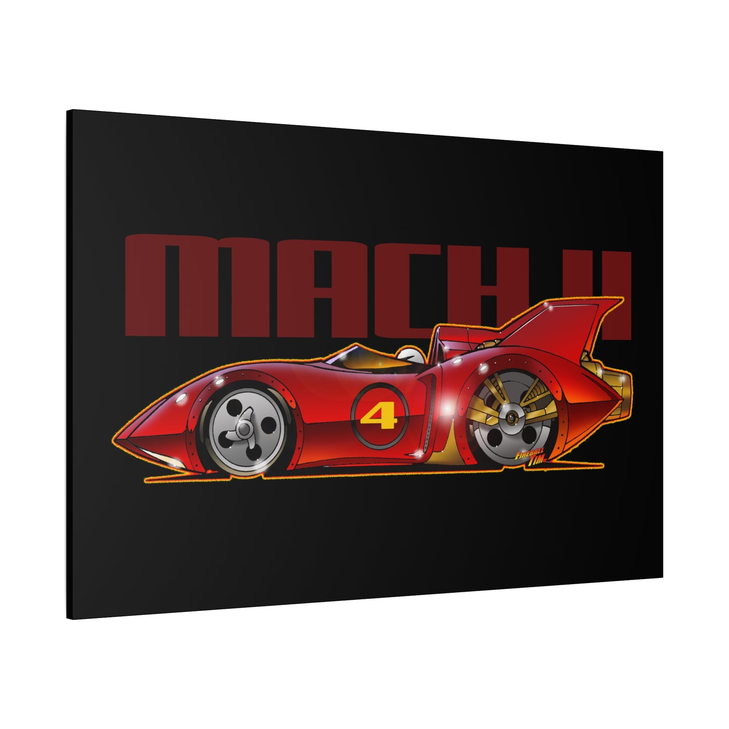 SPEED RACER MACH 4 Fireball Art Canvas Wall Print