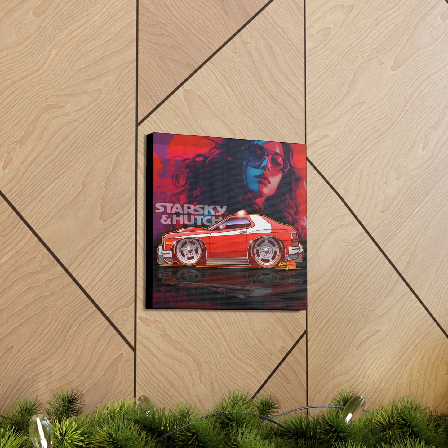 STARSKY AND HUTCH TV Show Car Canvas MASTERPRINT 2 Sizes