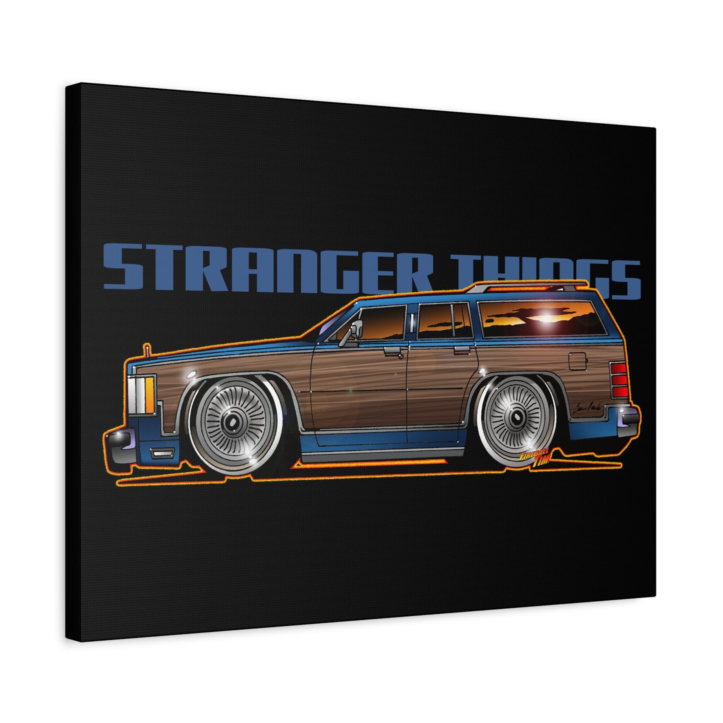 STRANGER THINGS Mercury Colony Park Wagon Collectible Canvas Art Wall Print - Multiple Sizes