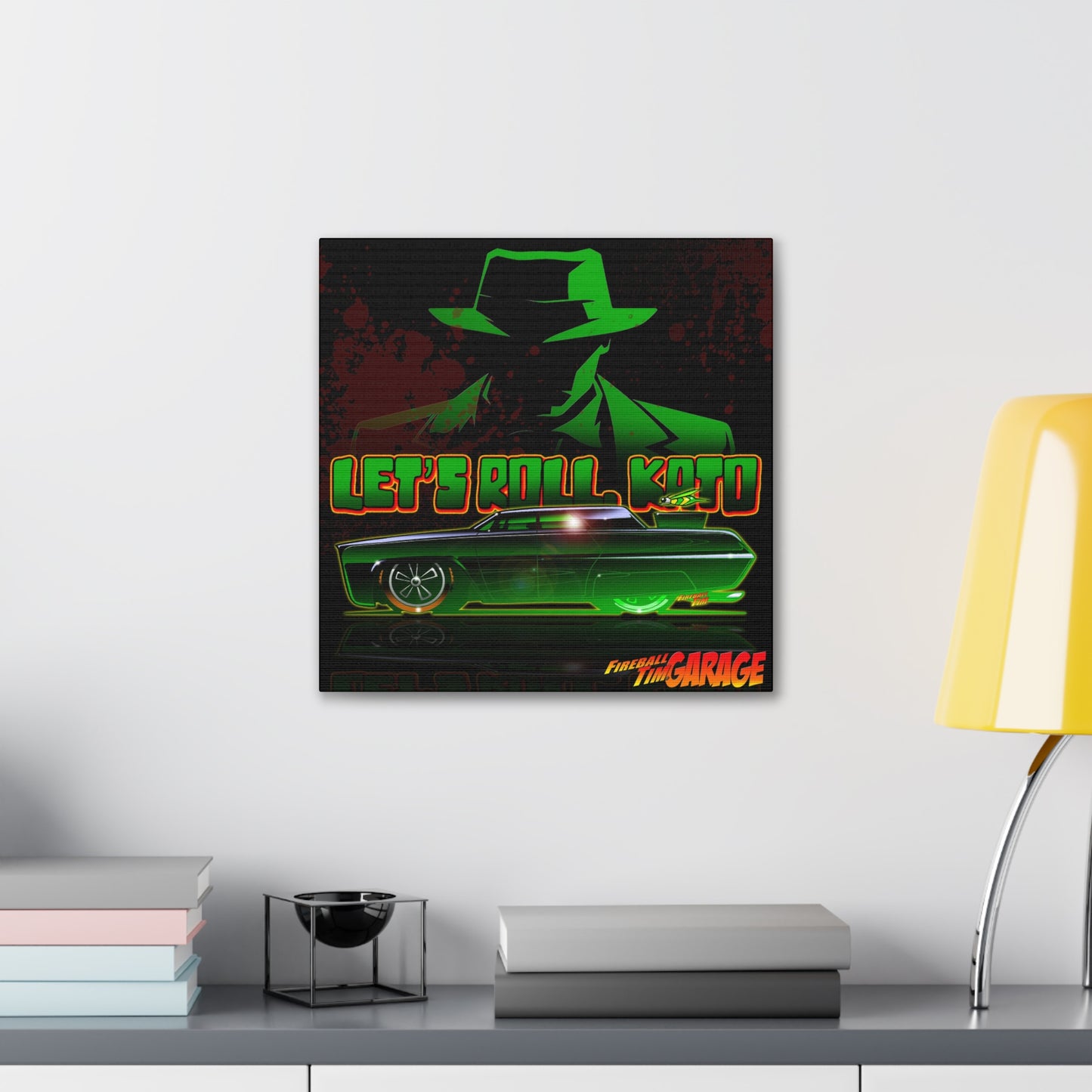 GREEN HORNET BLACK BEAUTY MASTERPRINT Concept Art Canvas Print 16x16