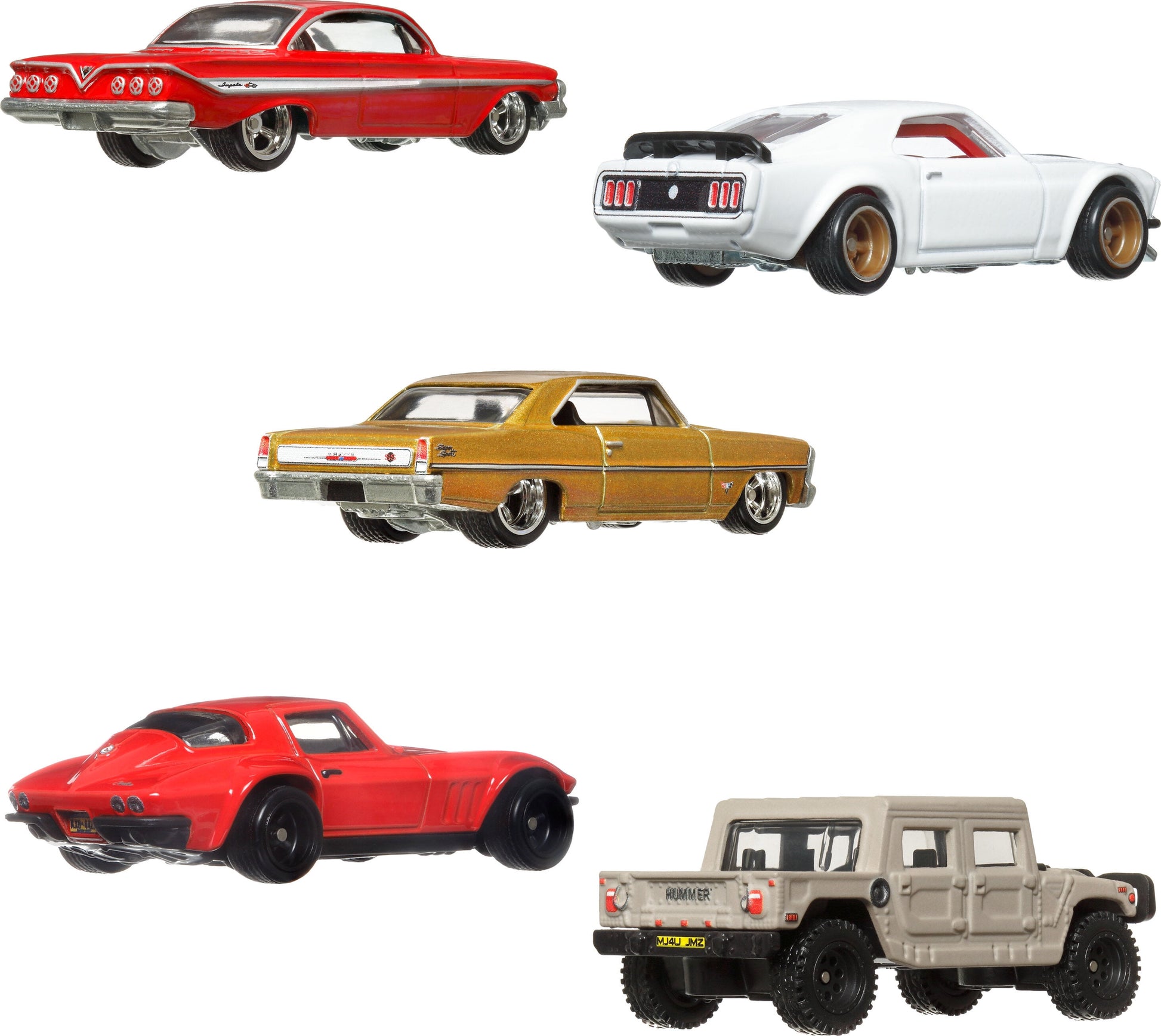 Cars, Premium Fast & Furious 1:64 Scale 5-Pack Die-Cast Toy Cars for Collectors