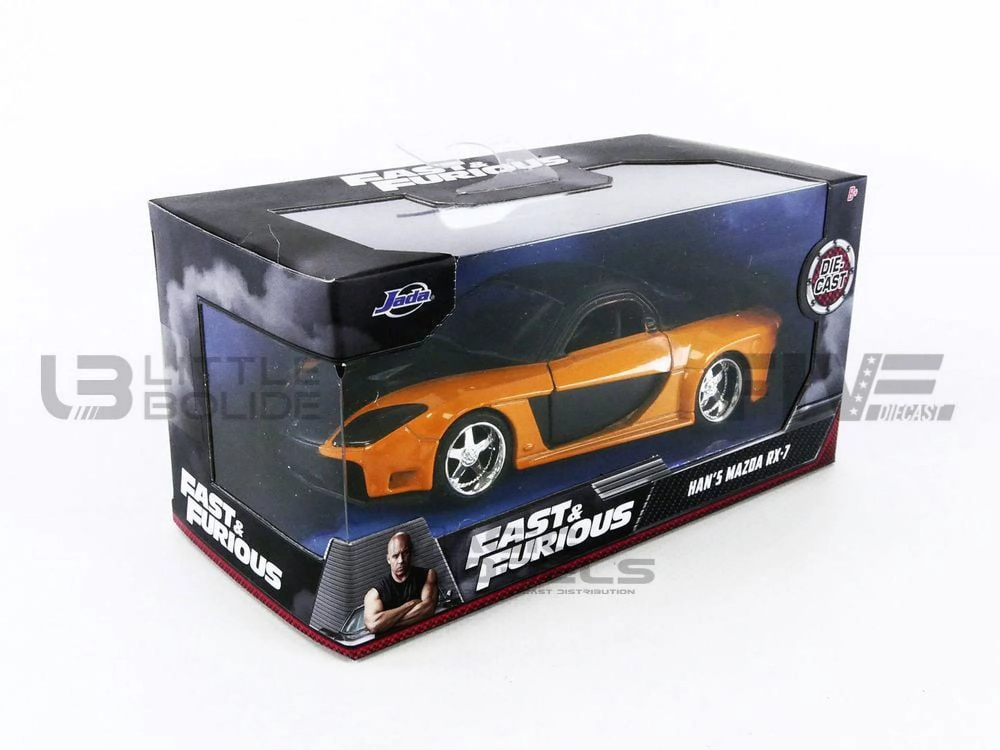 Jada Hollywood Rides: Fast & Furious Han'S Mazda RX-7 1/32 Scale